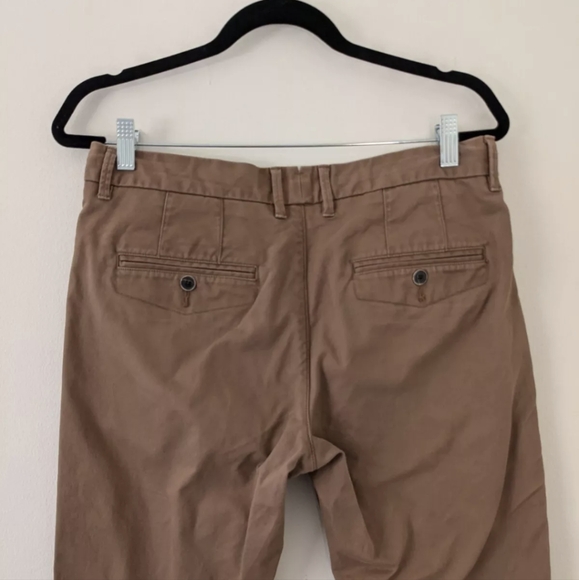 Perk Brown Tan Slim Fit Stretch Chino Pants Mens 32x32 - Picture 4 of 6